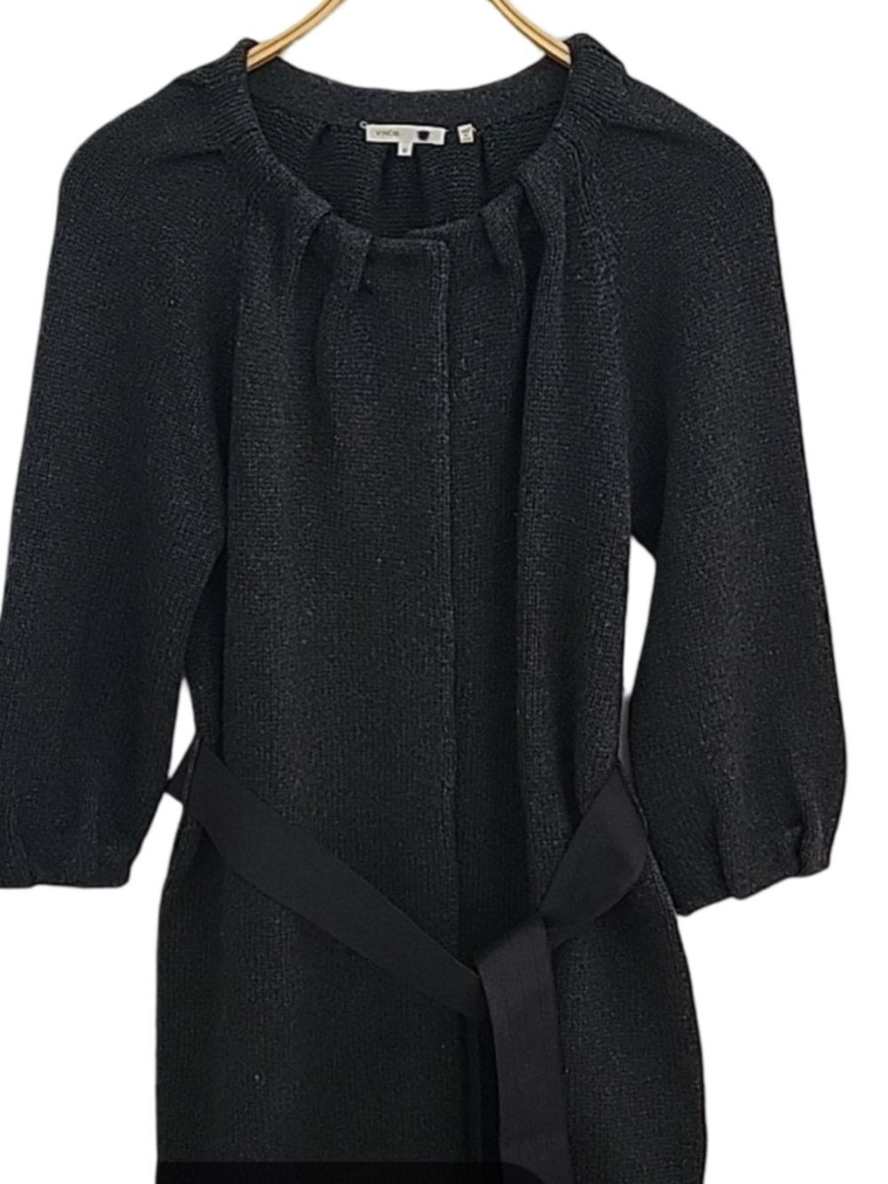 Vince Sculpted Sleeve Cardigan Alpaca Wool Cashmere Size S